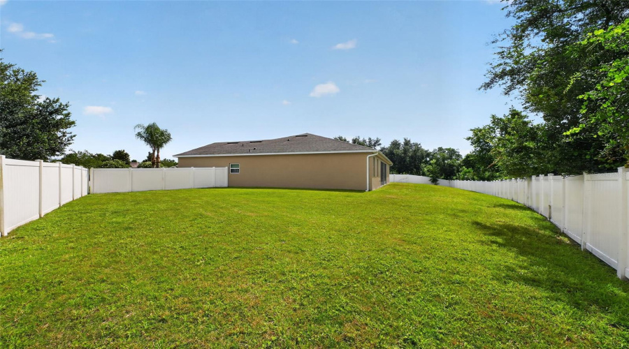Side Angle Of Backyard With More Space, How Much Better Can It Get!