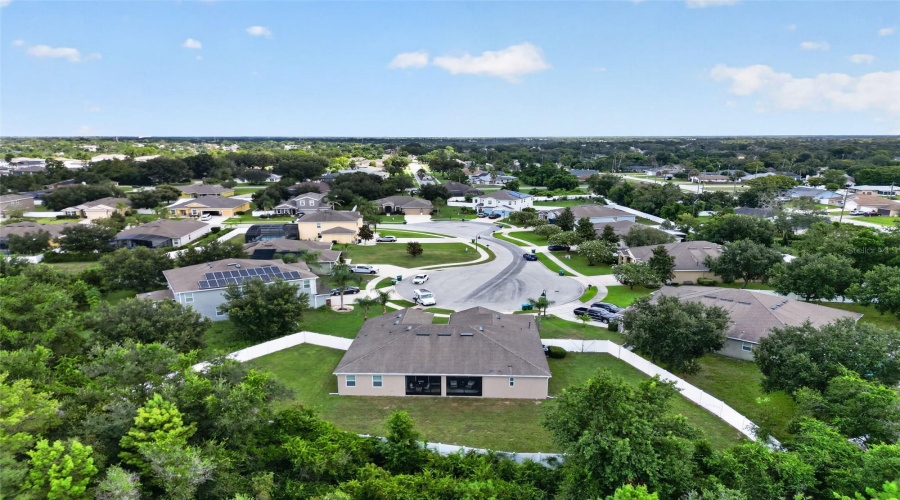 Aerial View Of The Back Side Of The Property. Notice There Are No Rear Neighbors.