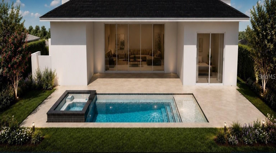 Pool Installation In Progress. Render.