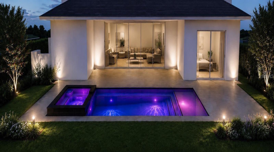 Pool Installation In Progress. Render.