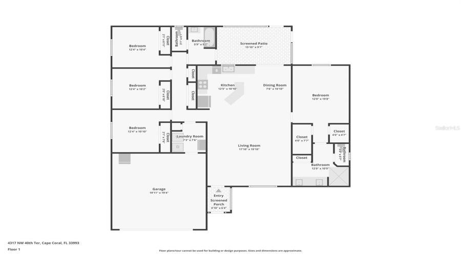 Cape Coral, Florida 33993, 4 Bedroom Bedrooms, ,2 Bathroombathrooms,Residential,For Sale,40Th,0,Mfra4691858