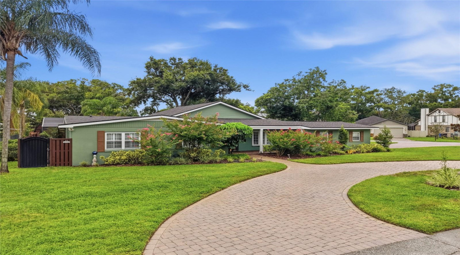 Front Of Home With Circular Driveway