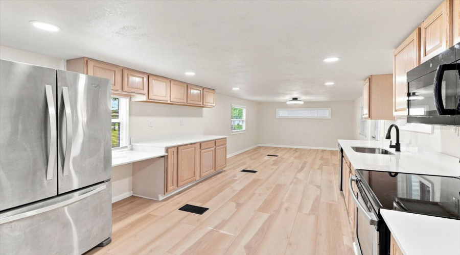 Built-In Desk Area By Window