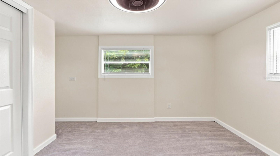 Bedroom 3 W/ New Carpeting &Amp; New Ceiling Fan/Lighting Fixture