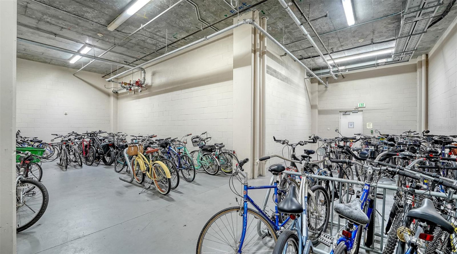 Bike And Kayak Storage Room