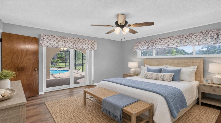Virtually Staged Primary Bedroom