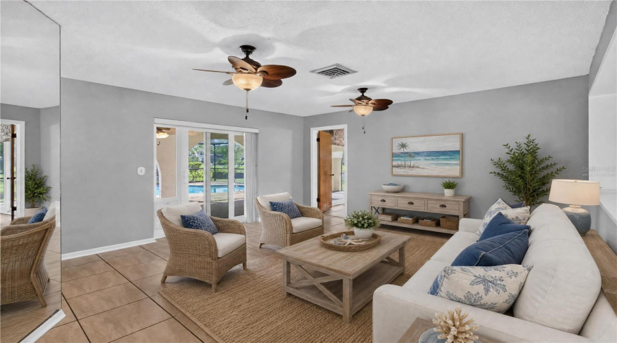 Virtually Staged Living Area
