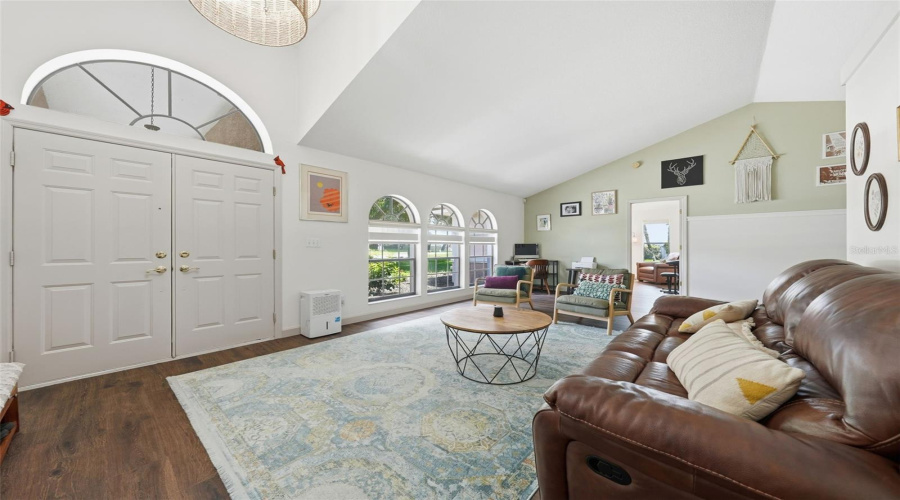 Formal Living Room Filled With Natural Light
