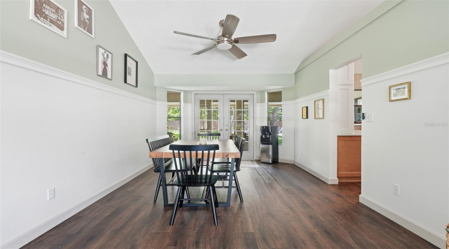 Dining Room Leads Out Onto The Screened Patio