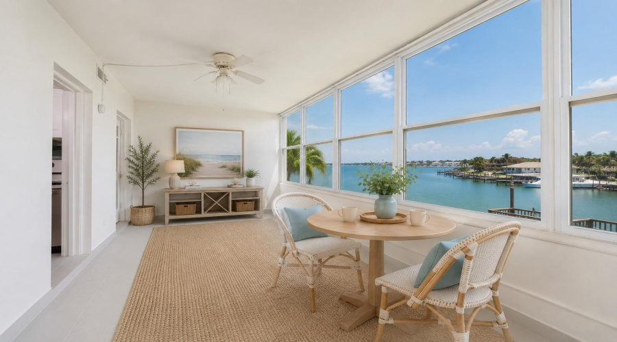 Virtually Staged Florida Room