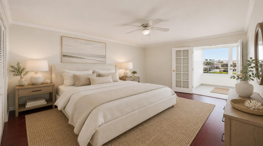 Virtually Staged Primary Bedroom