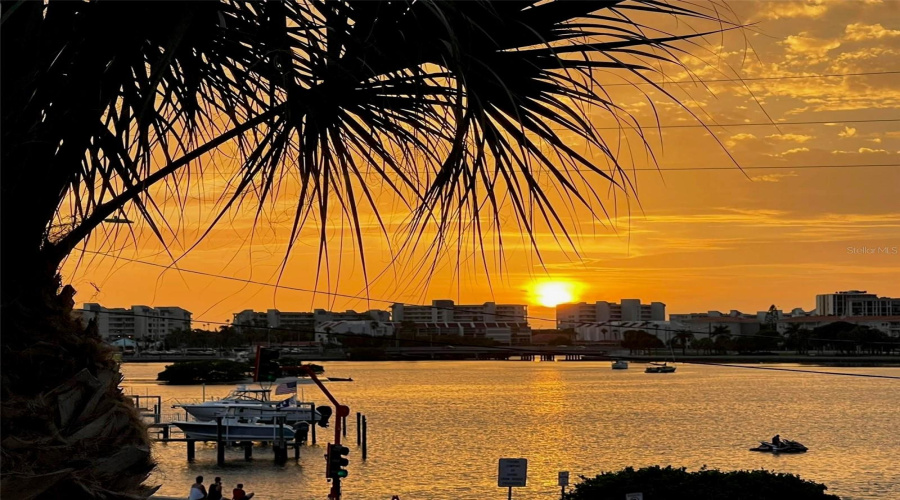 Sunset From The Front.