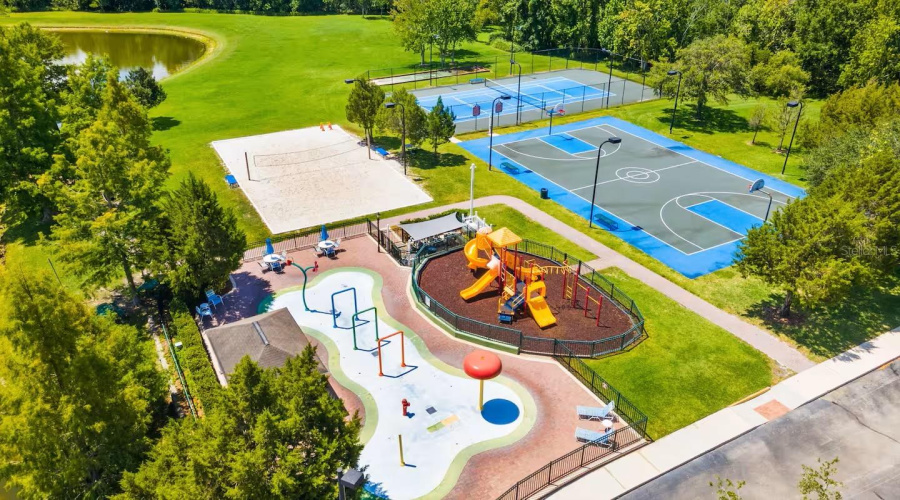 Community Playground, Pool, Basketball Court, Volleyball Court And Kiddy Pool Park