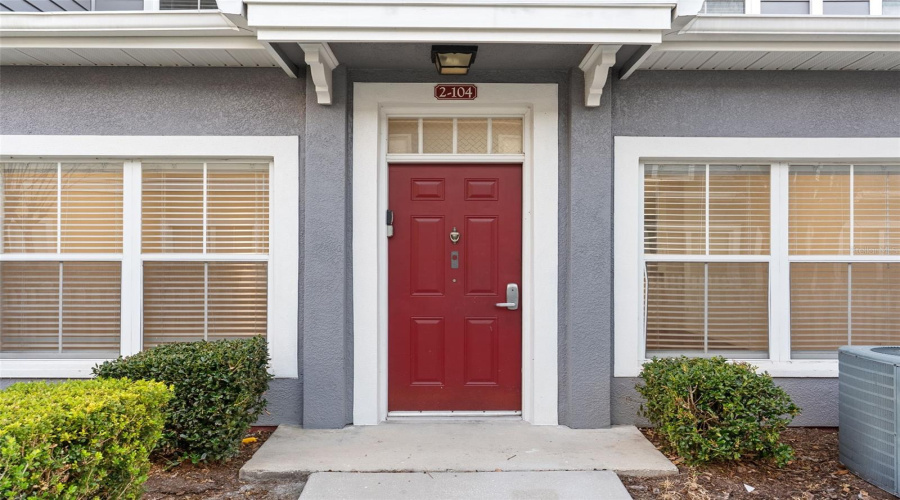Close Up Of Front Exterior Entrance