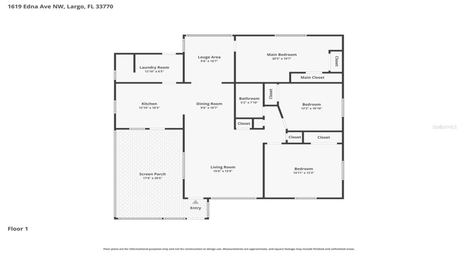 Largo, Florida 33770, 3 Bedroom Bedrooms, ,1 Bathroombathrooms,Residential,For Sale,Edna,0,Mfro6407031