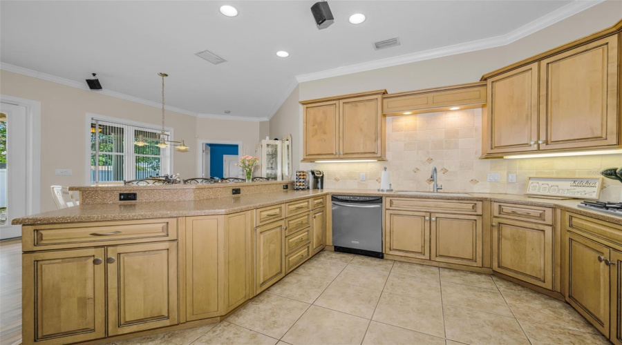 Plenty Of Power Hook Ups!  Under Cabinet Lighting. Dishwasher. Trash Drawer Under Cabinet.