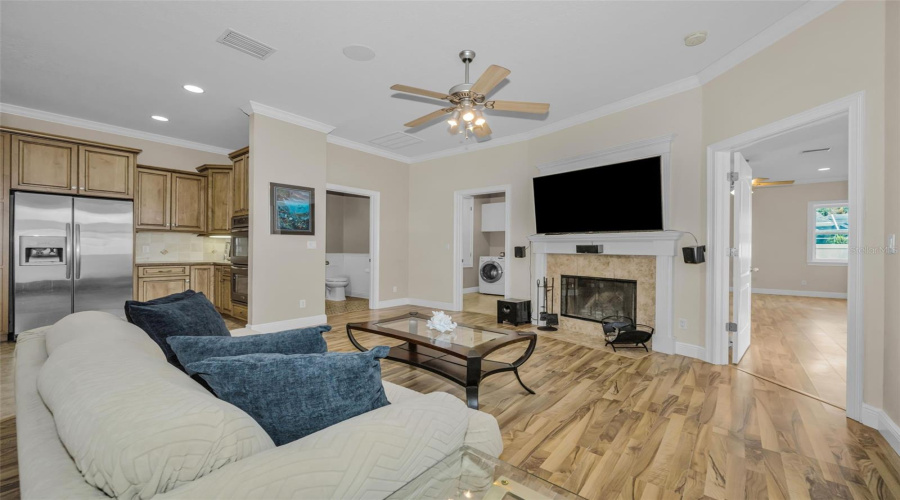 Living Area, Powder Room