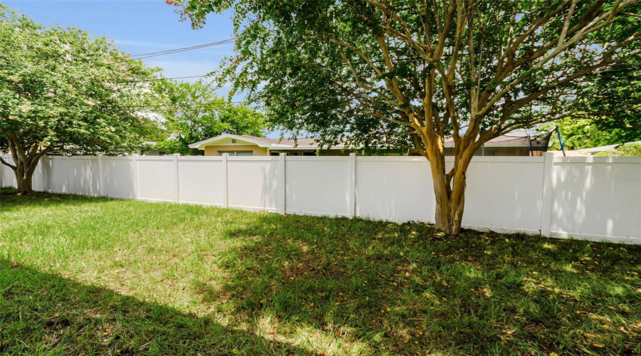 Newer Vinyl Fence, Under 2 Years Old!
