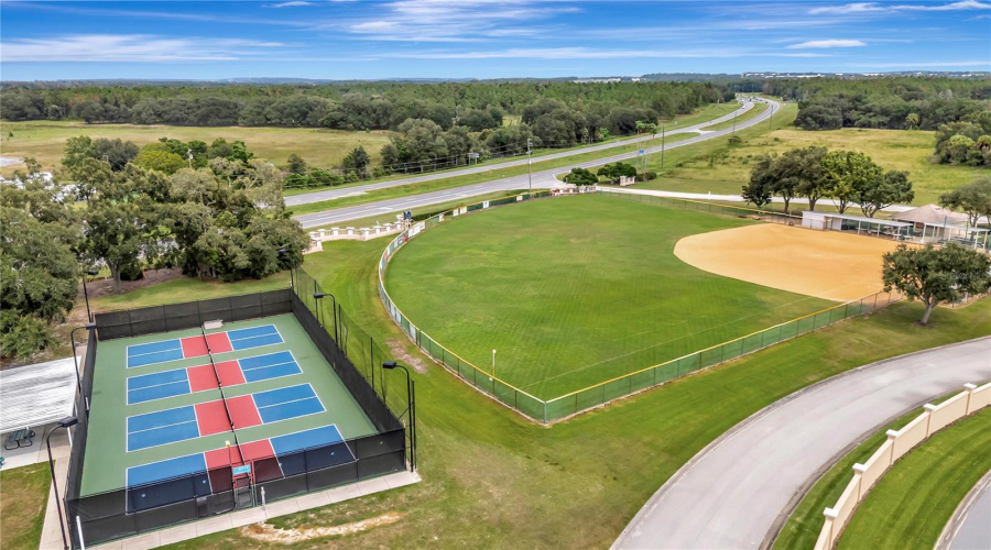 View Of Courts And Ball Field