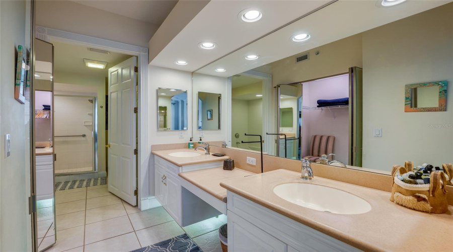 Dual Vanities In Primary Bath