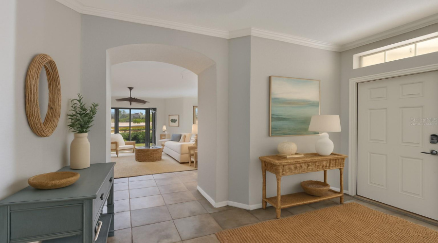 Virtually Staged Entry Foyer