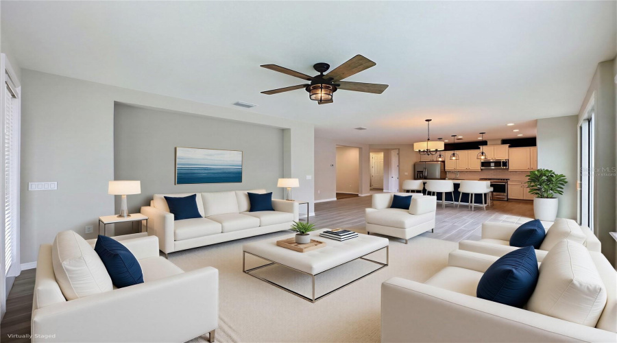 Virtually Staged Living Room