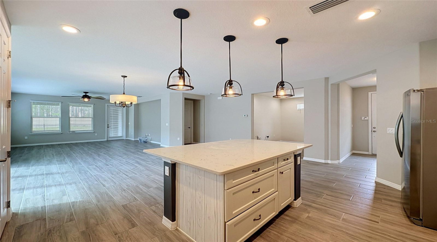 View From Kitchen To Dining/Living Combo