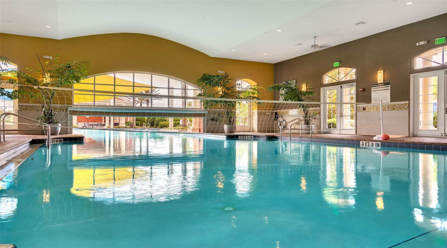 Swim, Relax Or Play Water Volleyball In The Indoor Pool