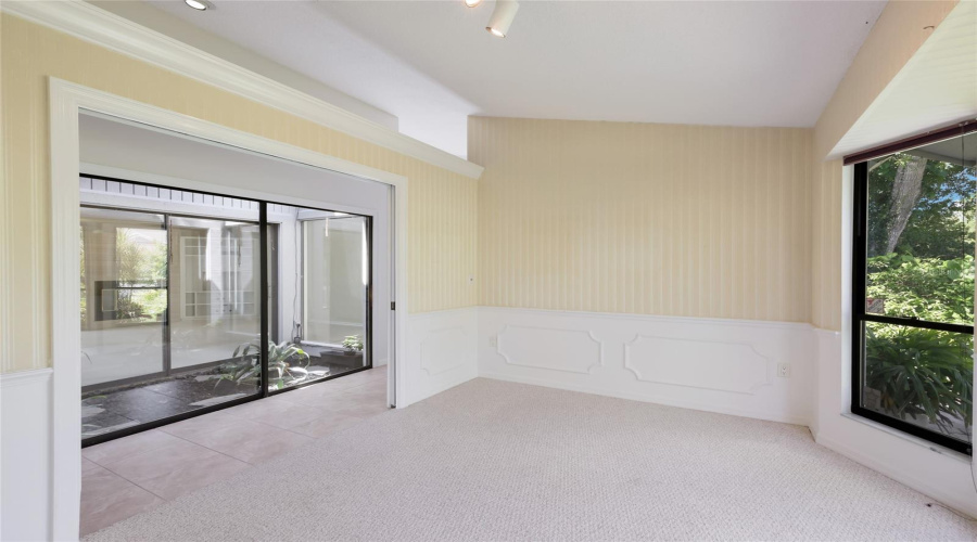 Office/Den With Pocket Doors.