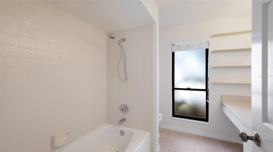 Guest Bathroom With Bathtub.
