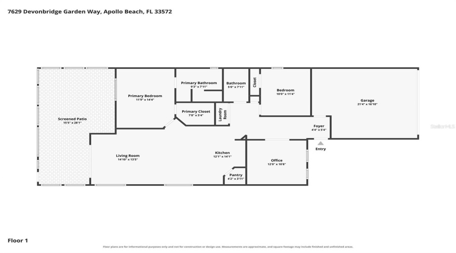 Apollo Beach, Florida 33572, 3 Bedroom Bedrooms, ,2 Bathroombathrooms,Residential,For Sale,Devonbridge Garden,0,Mfrtb8540995