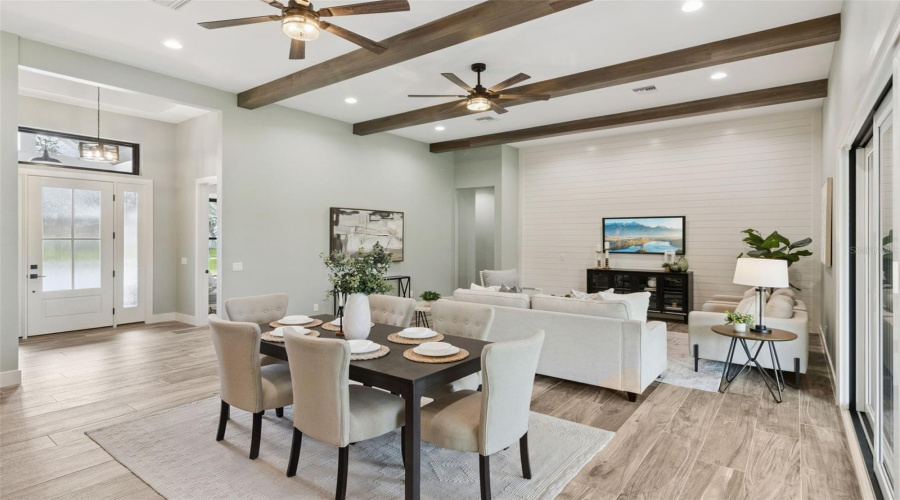 Dining Area Seamlessly Connected To The Kitchen And Great Room