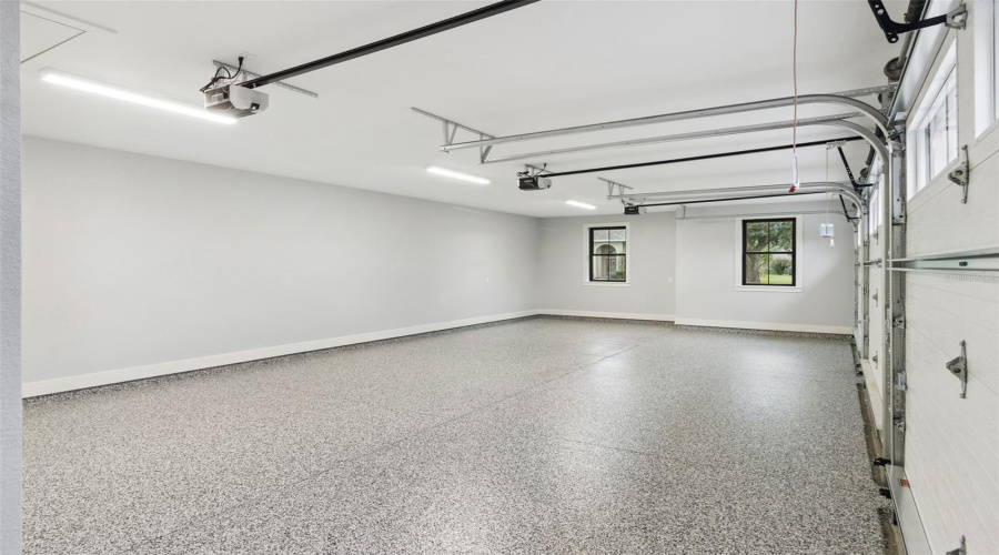Spacious Garage Pre-Wired For Level 2 Ev Charger And Generator