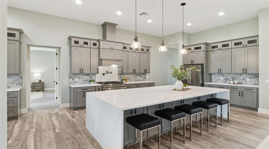 Gourmet Kitchen With Large Island And Walk-In Pantry
