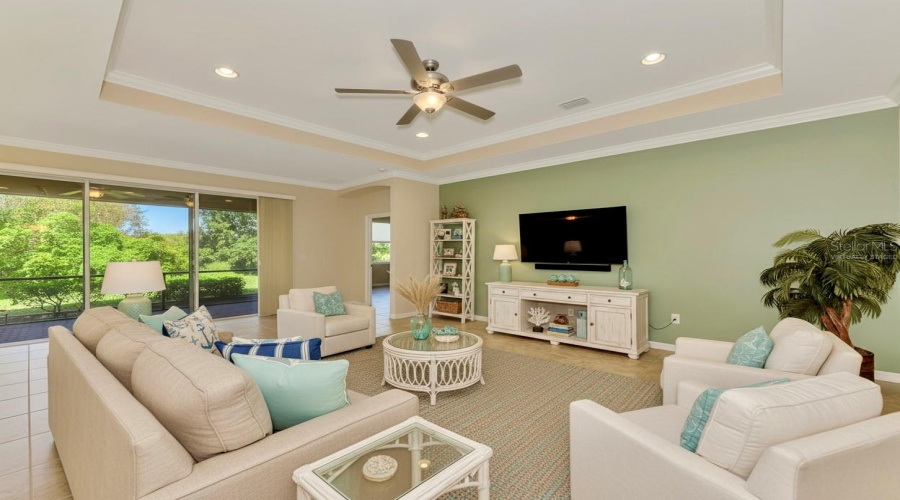 Virtually Staged Family Room