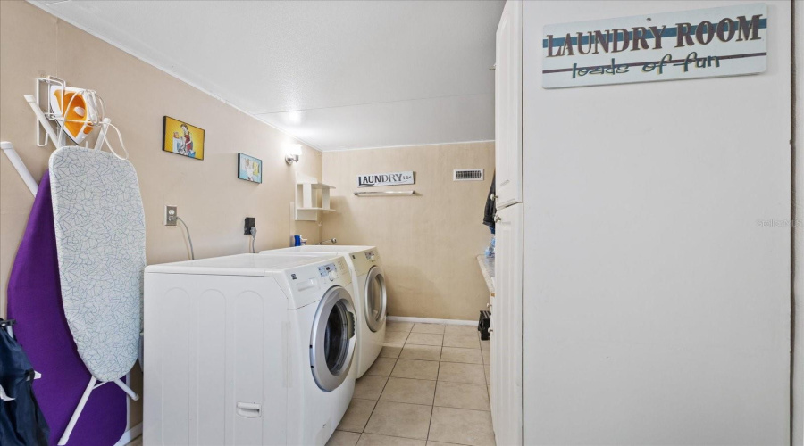 Laundry Room With Private Entrance Through Backyard And Entretaiment Area ( Room).