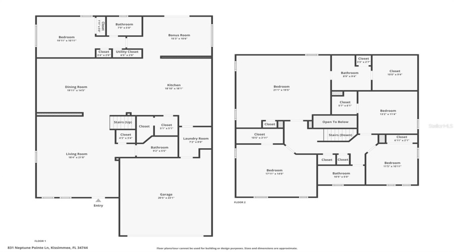 Kissimmee, Florida 34744, 5 Bedroom Bedrooms, ,3 Bathroombathrooms,Residential,For Sale,Neptune Pointe,0,Mfrs5149687