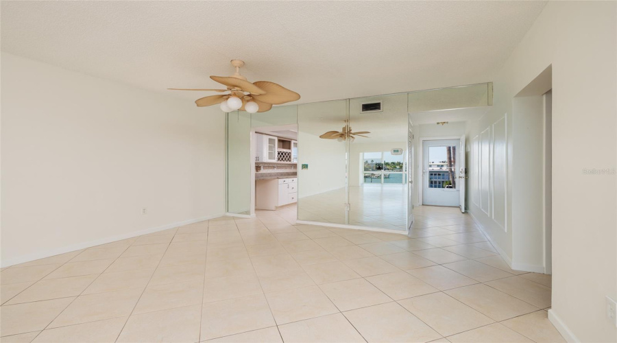 Dining Area, Kitchen On Left. 2Nd Bedroom &Amp; Bathroom Entrance On Far Right. Foyer &Amp; Front Door.