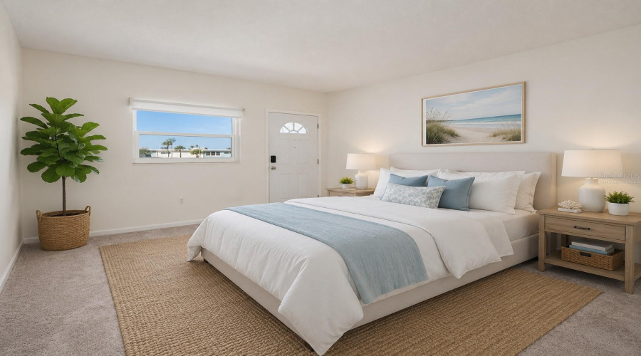 Virtually Staged 2Nd Bedroom (12'X14').