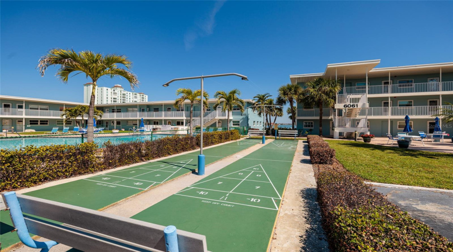 Shuffleboard Courts Next To The Grilling Area &Amp; Unit.