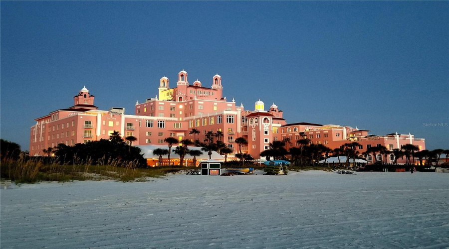 Iconic Don Cesar Hotel On St Pete Beach.