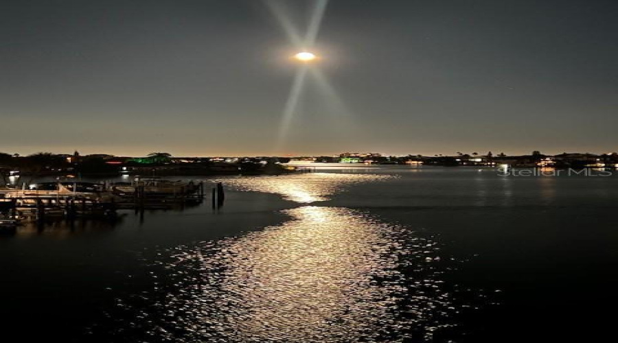 Moon Rise On Boca Ciega Bay.