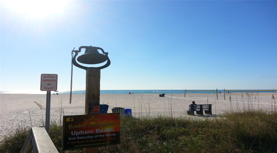Sunset Bell At Paradise Grille On St Pete Beach.