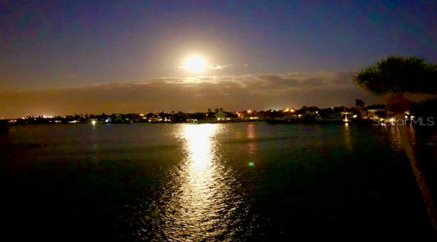 Full Moon Rise On Boca Ciega Bay.