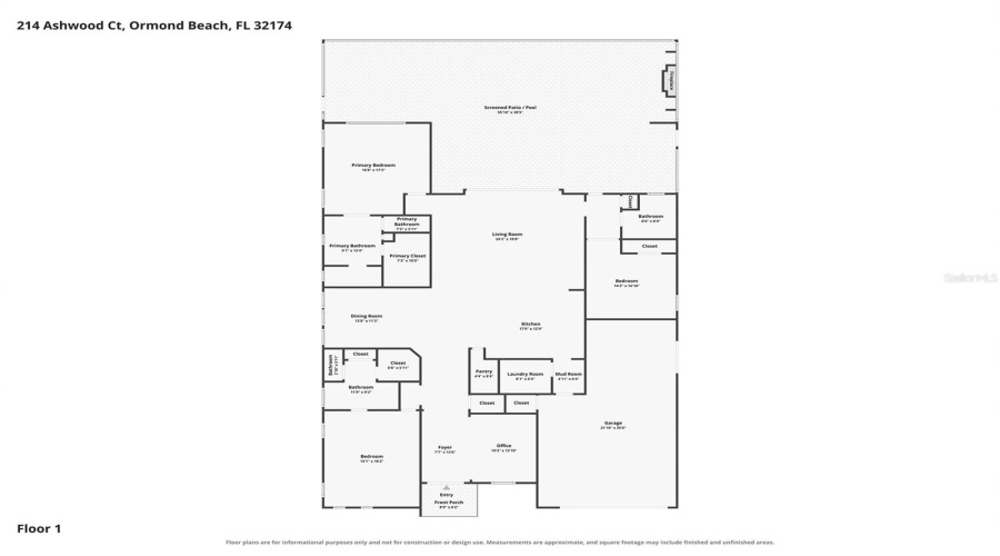 Ormond Beach, Florida 32174, 3 Bedroom Bedrooms, ,3 Bathroombathrooms,Residential,For Sale,Ashwood,0,Mfrfc320836