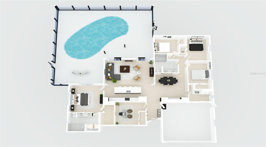 3-D Floorplan