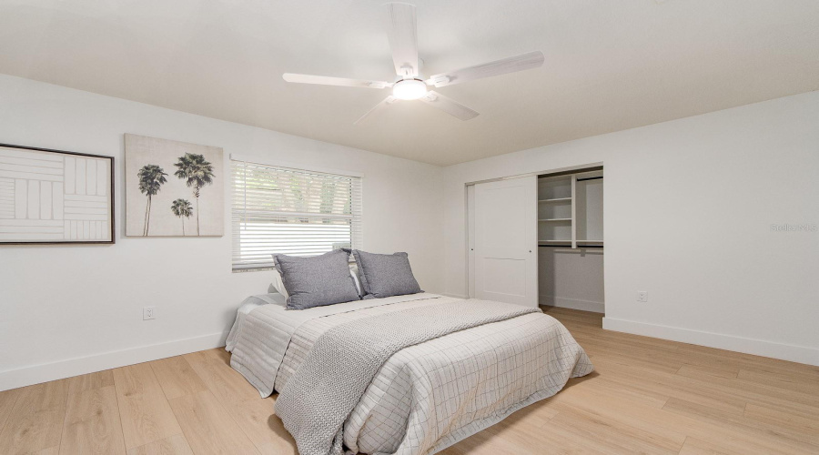 Large Second Bedroom With Built In Closet System