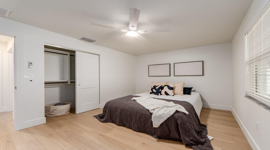 Spacious Third Bedroom With Built In Closet System