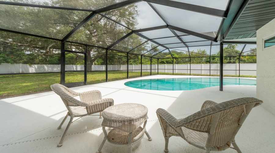 View From Primary Bdrm Of Pool.