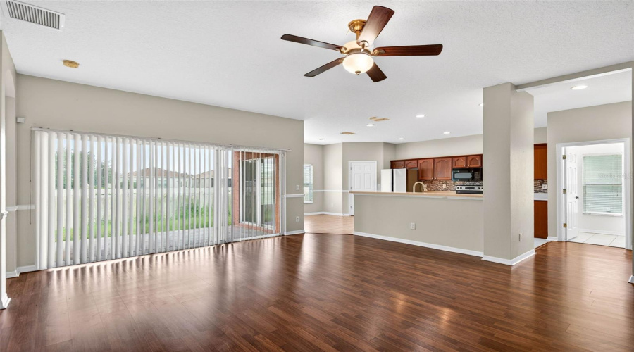 Family Room And Kitchen